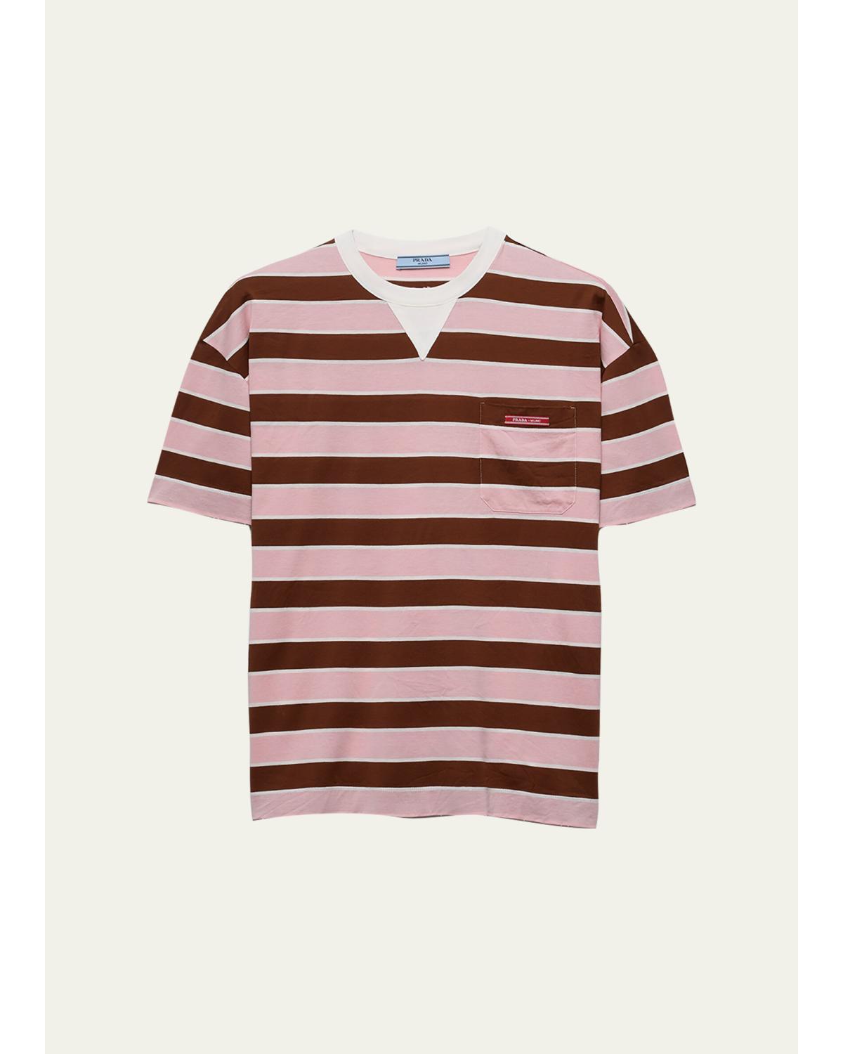 Striped Jersey Short-Sleeve T-Shirt