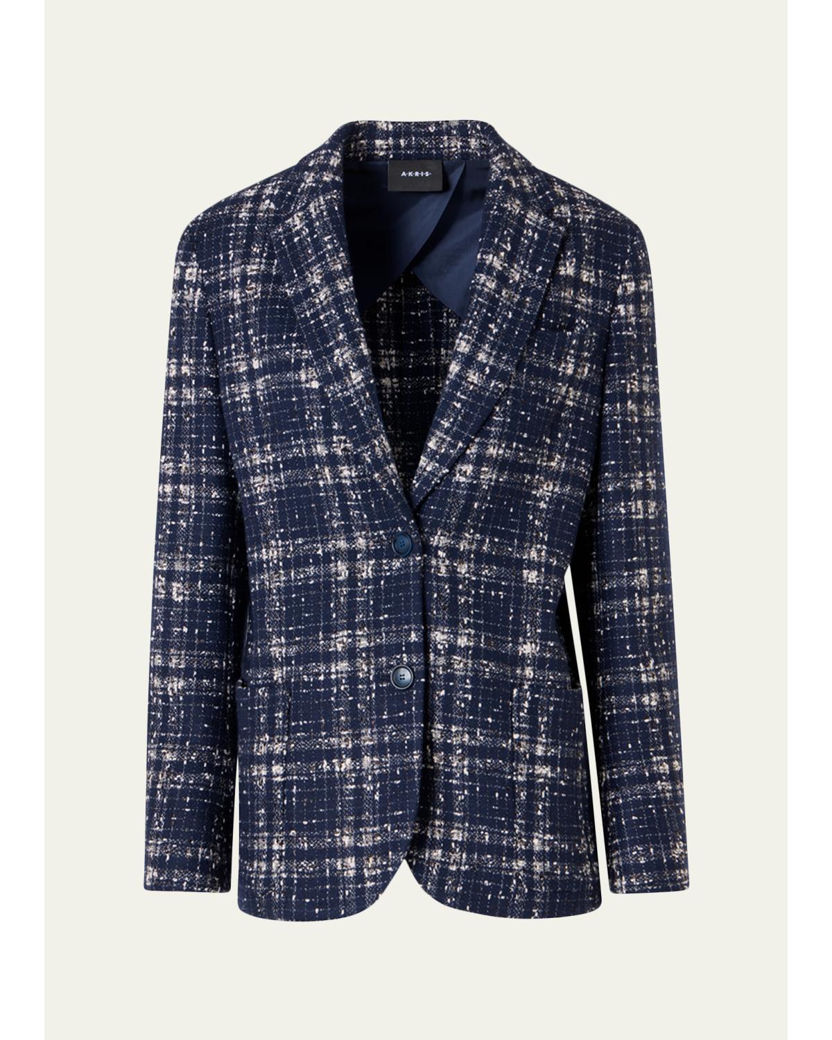 Wool-Viscose Tweed Kora Jacket
