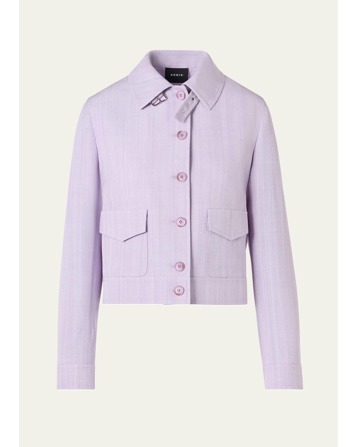 Melange Twill Peer Short Jacket