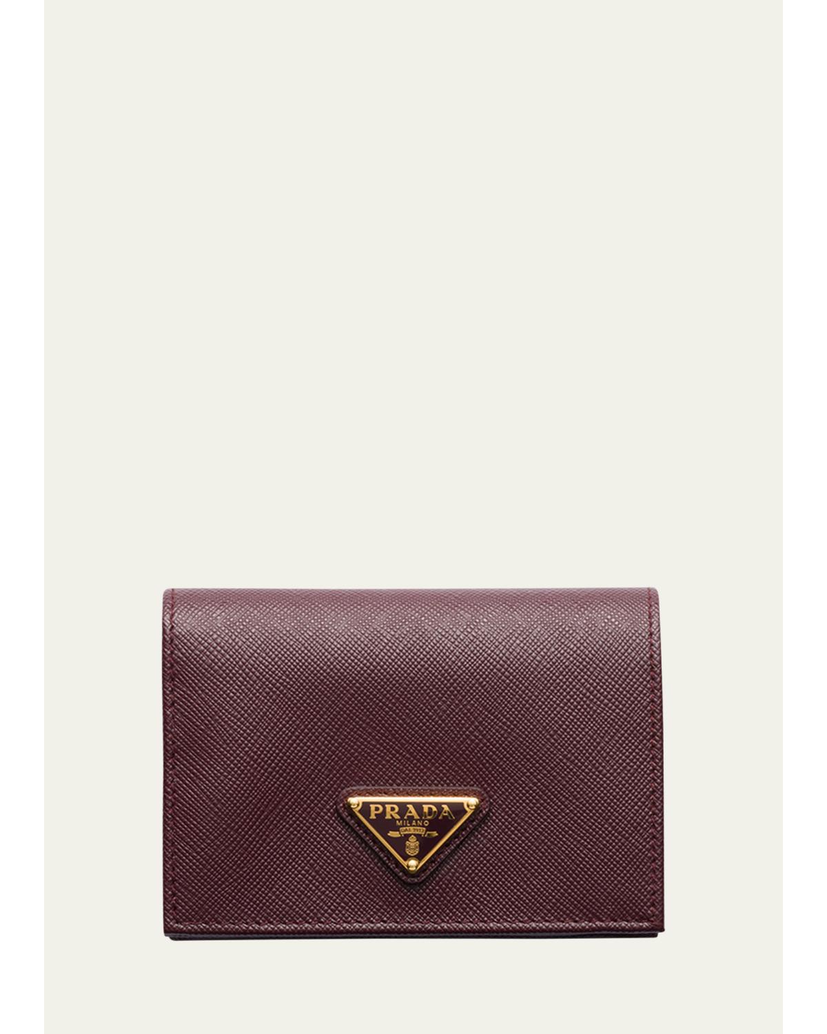 Small Saffiano Leather Bifold Wallet