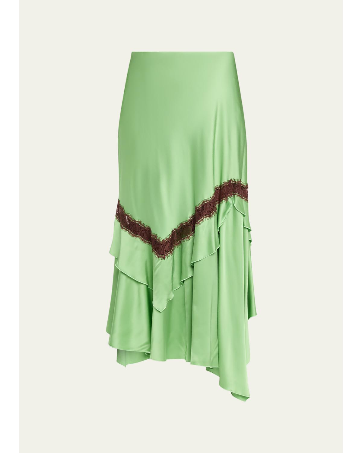 Sylvie Lace-Inset Midi