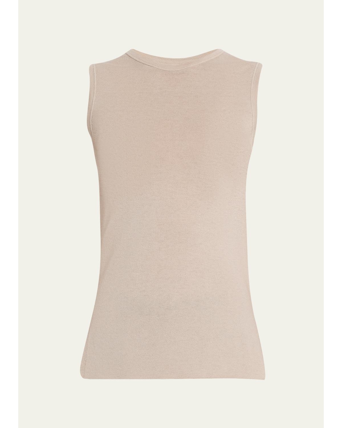 Cashmere Crewneck Tank Top