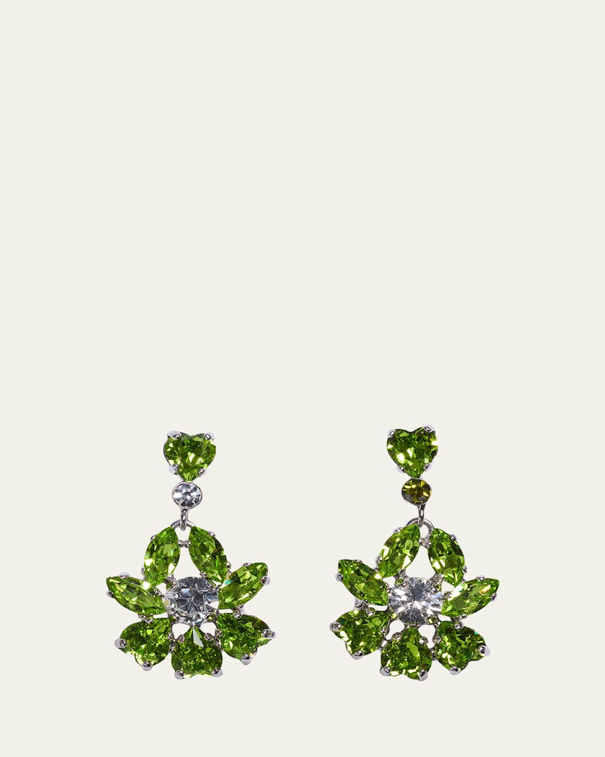 Simone Rocha Heartbloom Drop Earrings