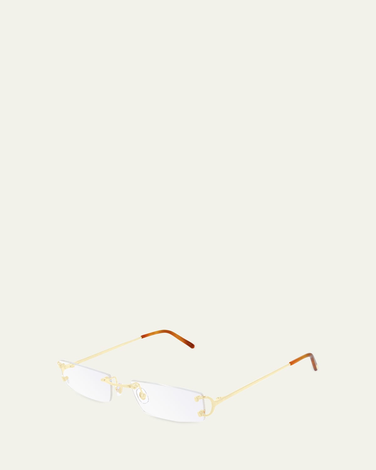 Cartier Men's Metal and Nylon Optical Eyeglasses