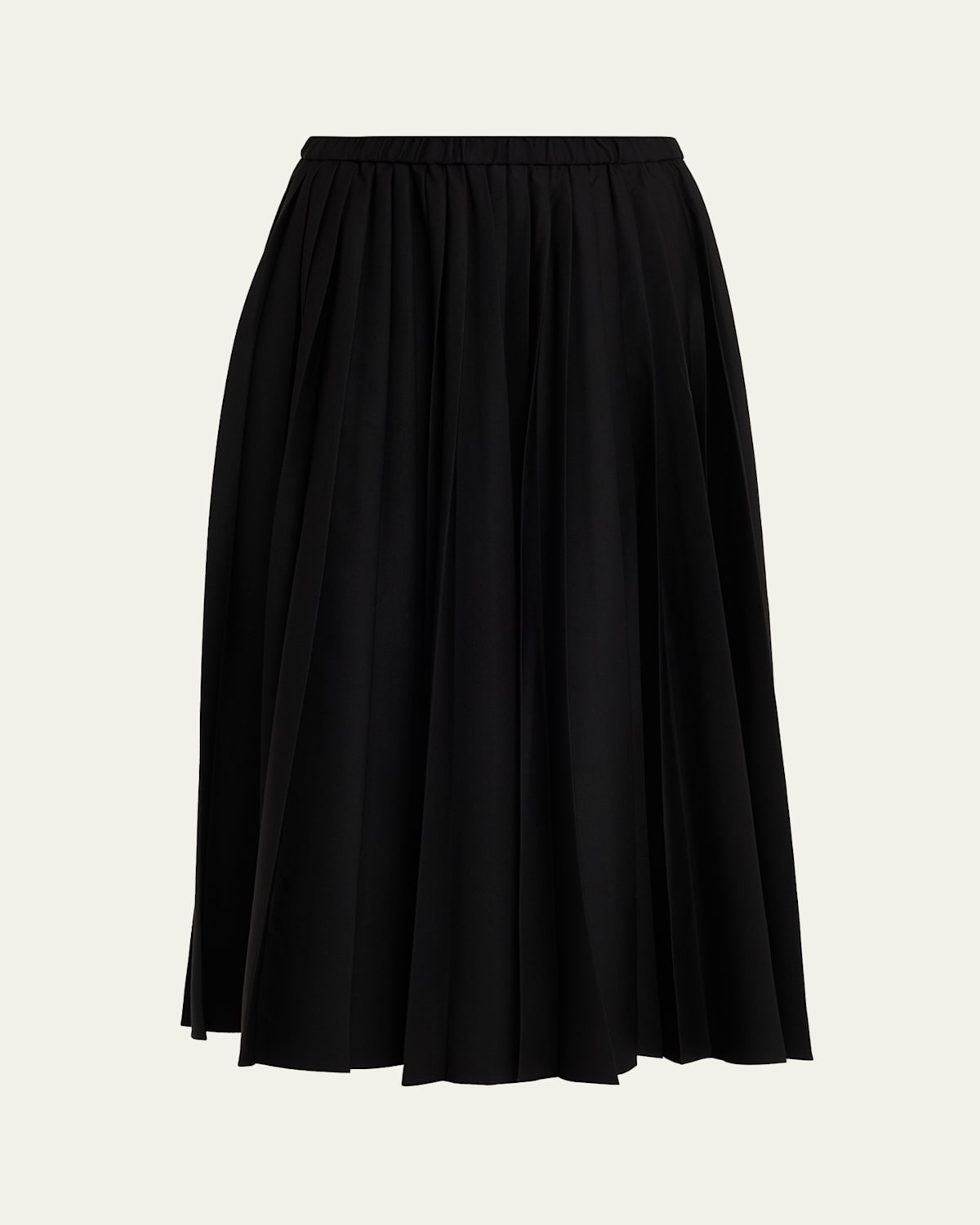 6397 Pull-on Pleated Skirt In Black