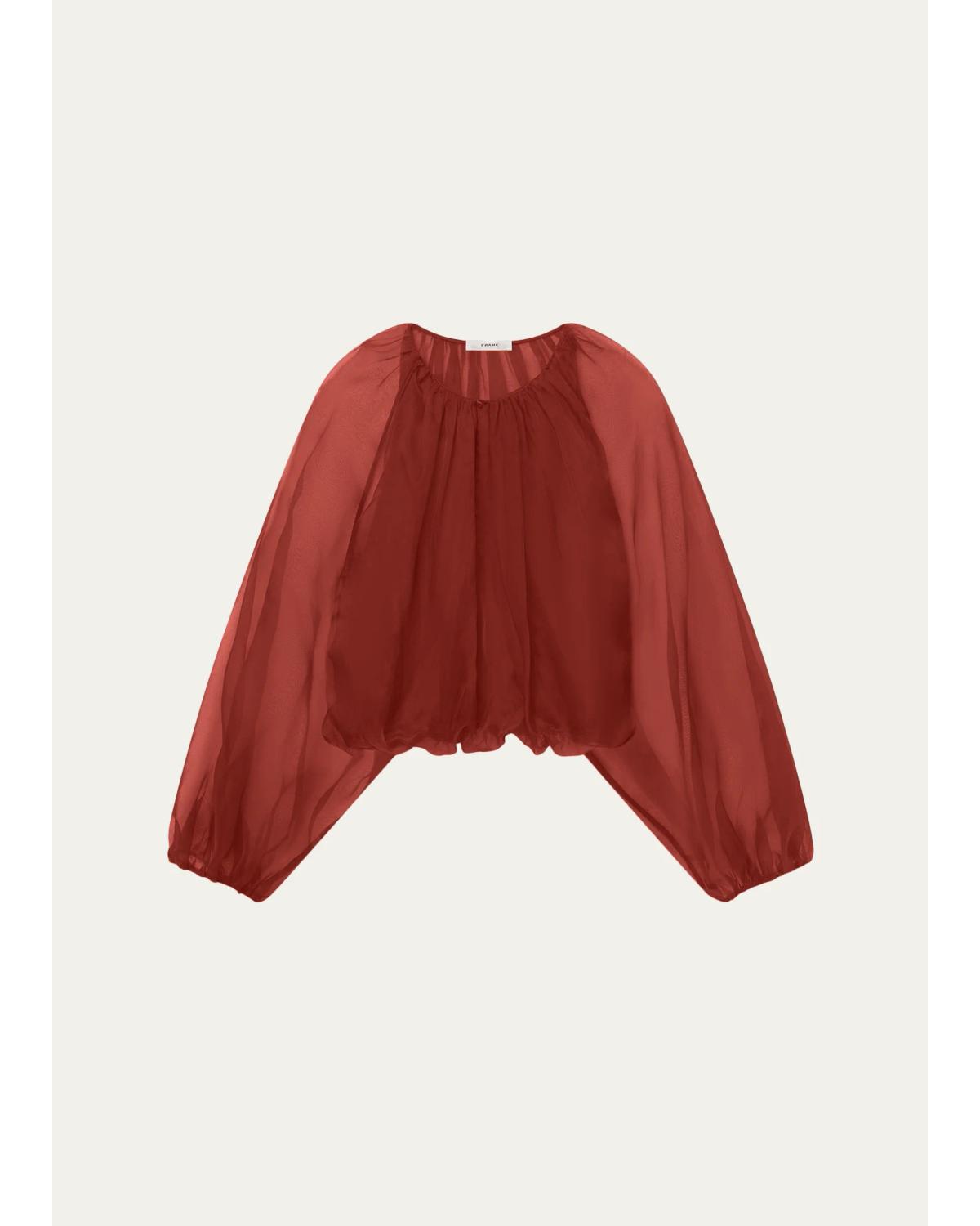 The Sheer Balloon Blouse