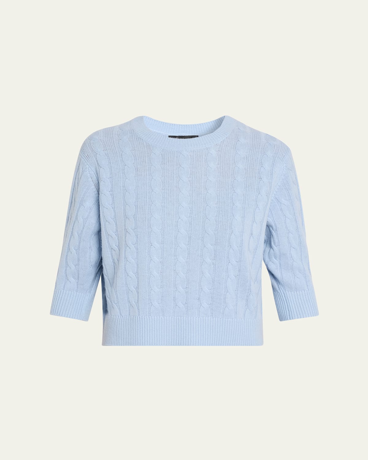 Marc Jacobs Open Back Bow Cable Sweater In Blue