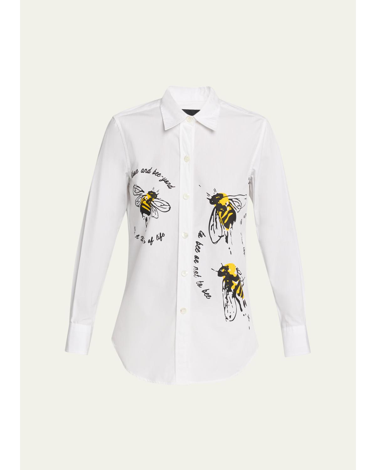 Bee Lieve New Classic Button-Down Shirt