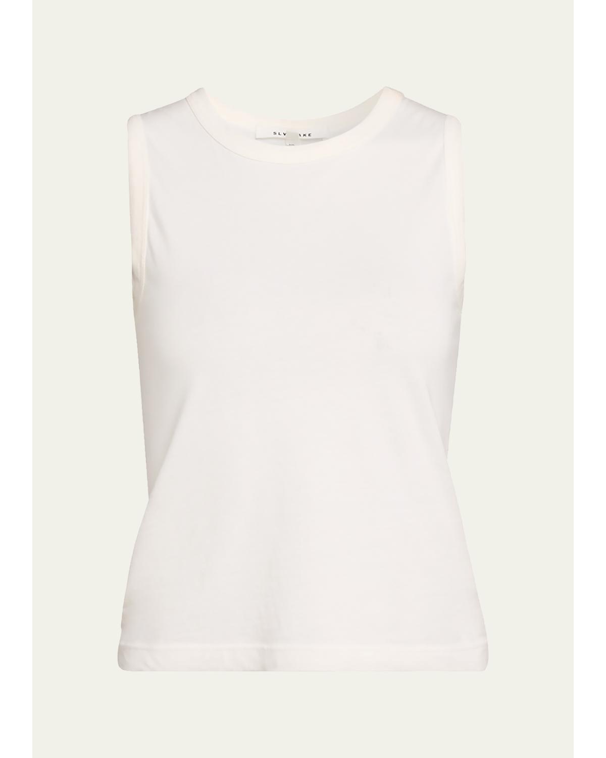 Crewneck Cotton Tank Top