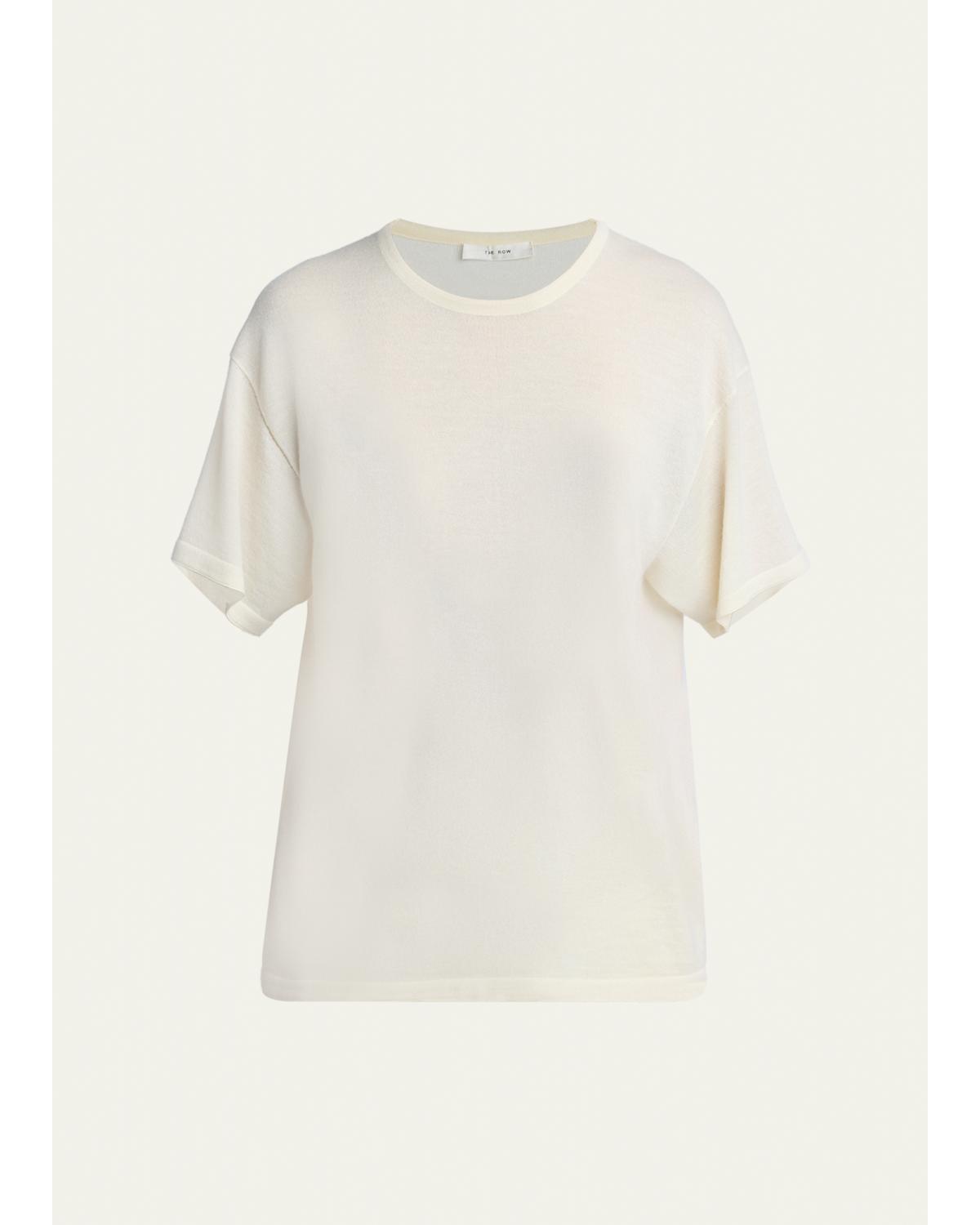 Nonas Crewneck Cashmere Knit Top