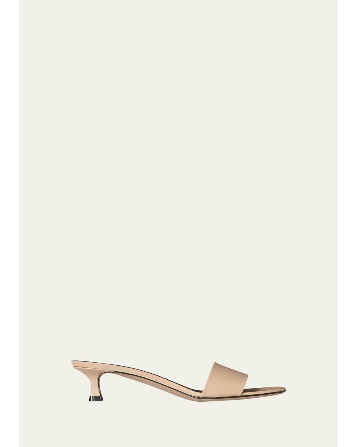 40mm Combo Leather Slide Sandals