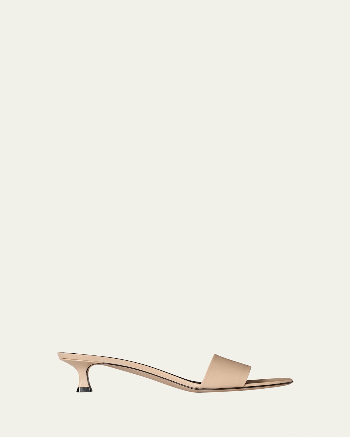 THE ROW 40mm Combo Leather Slide Sandals