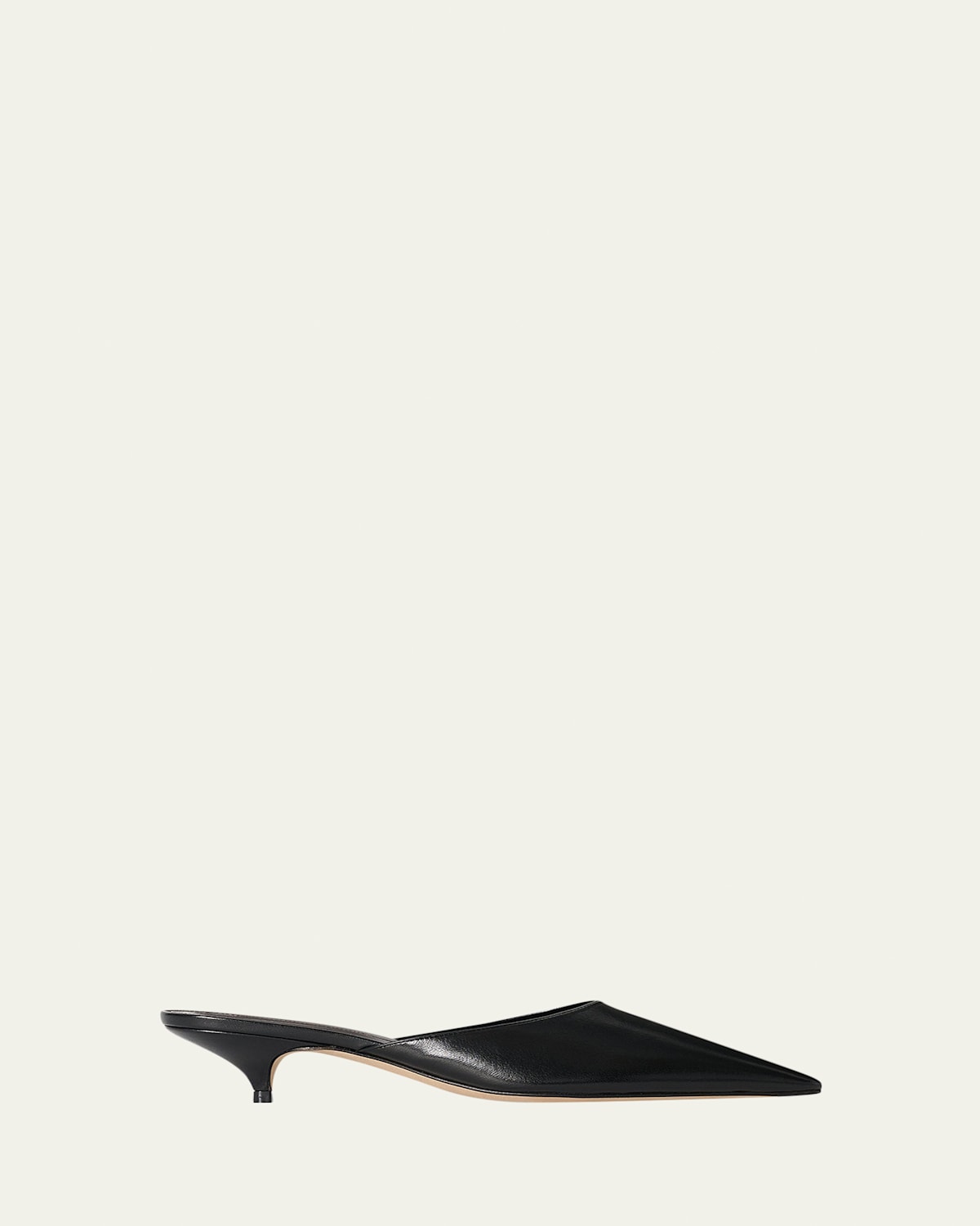 THE ROW Liisa Leather Kitten-Heel Mules | Thumbnail 2 THE ROW Liisa Leather Kitten-Heel Mules | Thumbnail 2