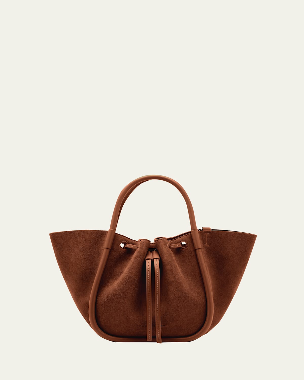 Proenza Schouler Small Ruched Suede and Leather Tote Bag | Thumbnail 4 Proenza Schouler Small Ruched Suede and Leather Tote Bag | Thumbnail 4