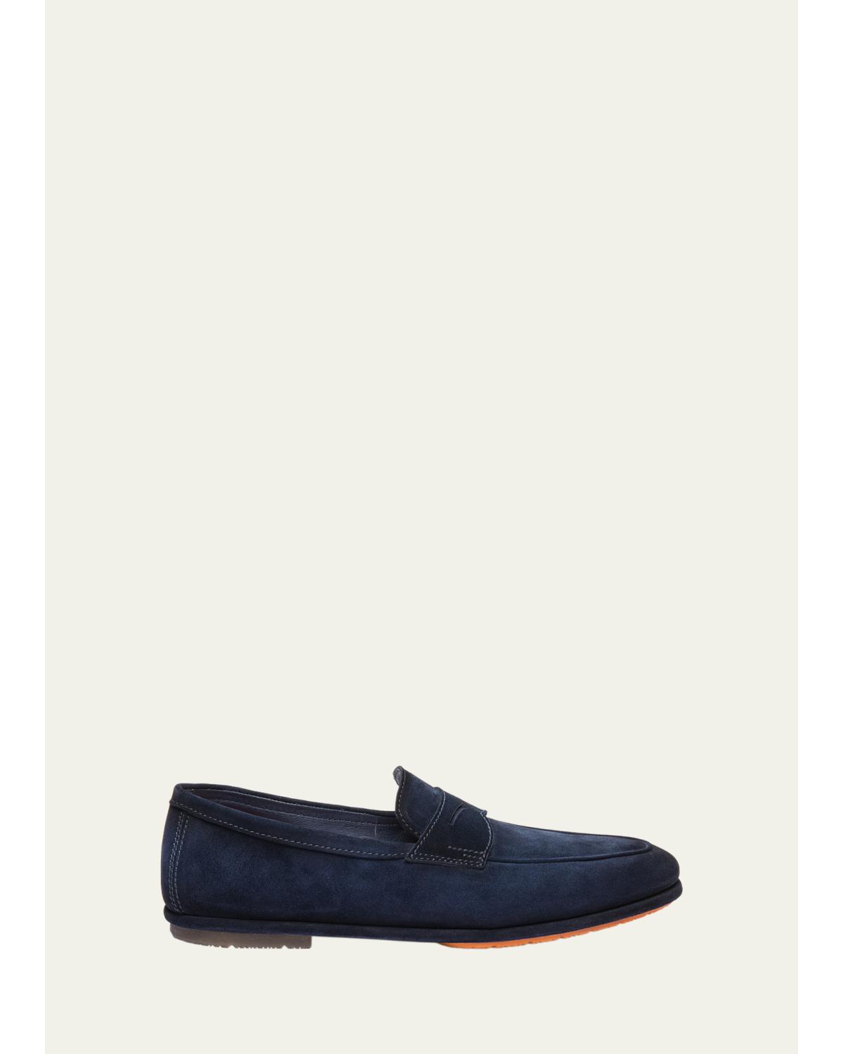 Men'S Carlo Burnished Suede Driving Shoes