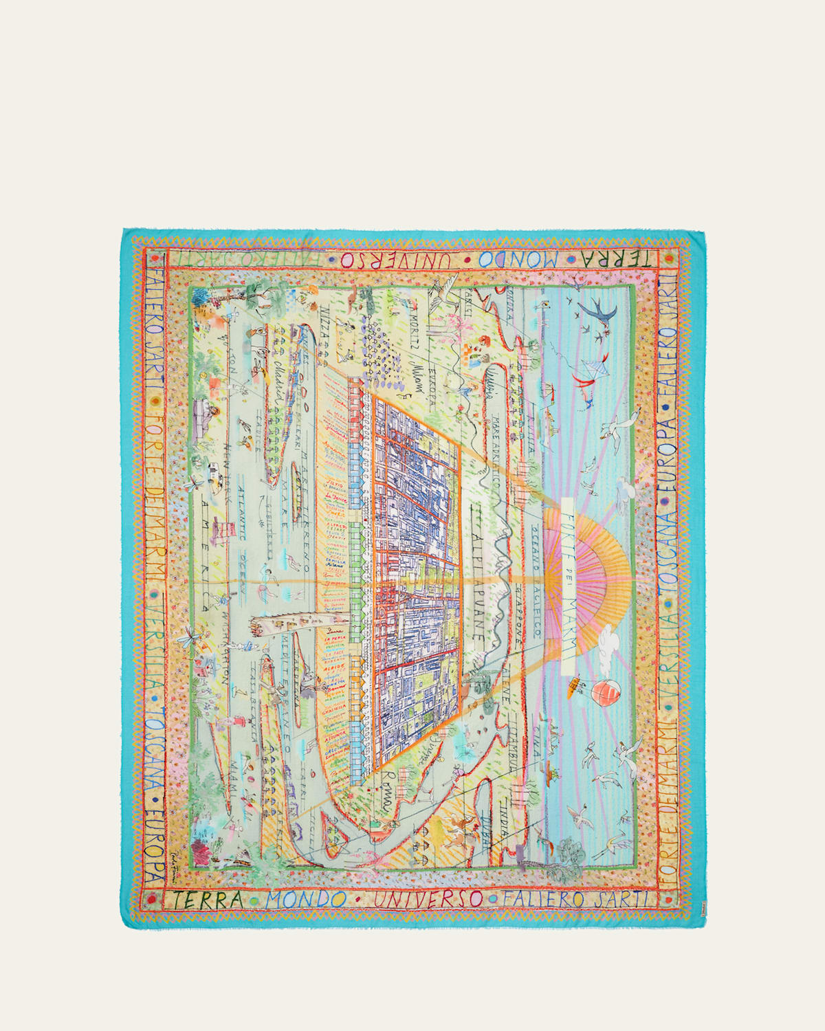 Faliero Sarti x Paolo Fiumi Forte dei Marmi Scarf