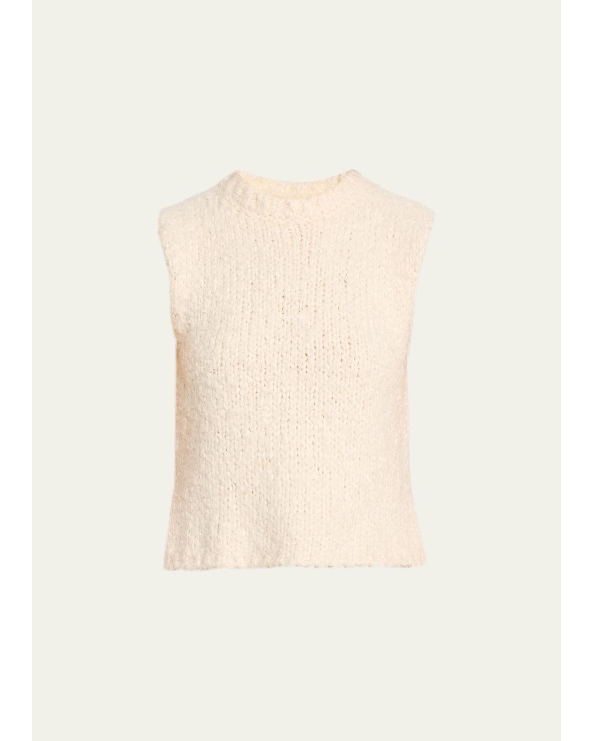 Gwen Brushed Silk Knit Sleeveless Top