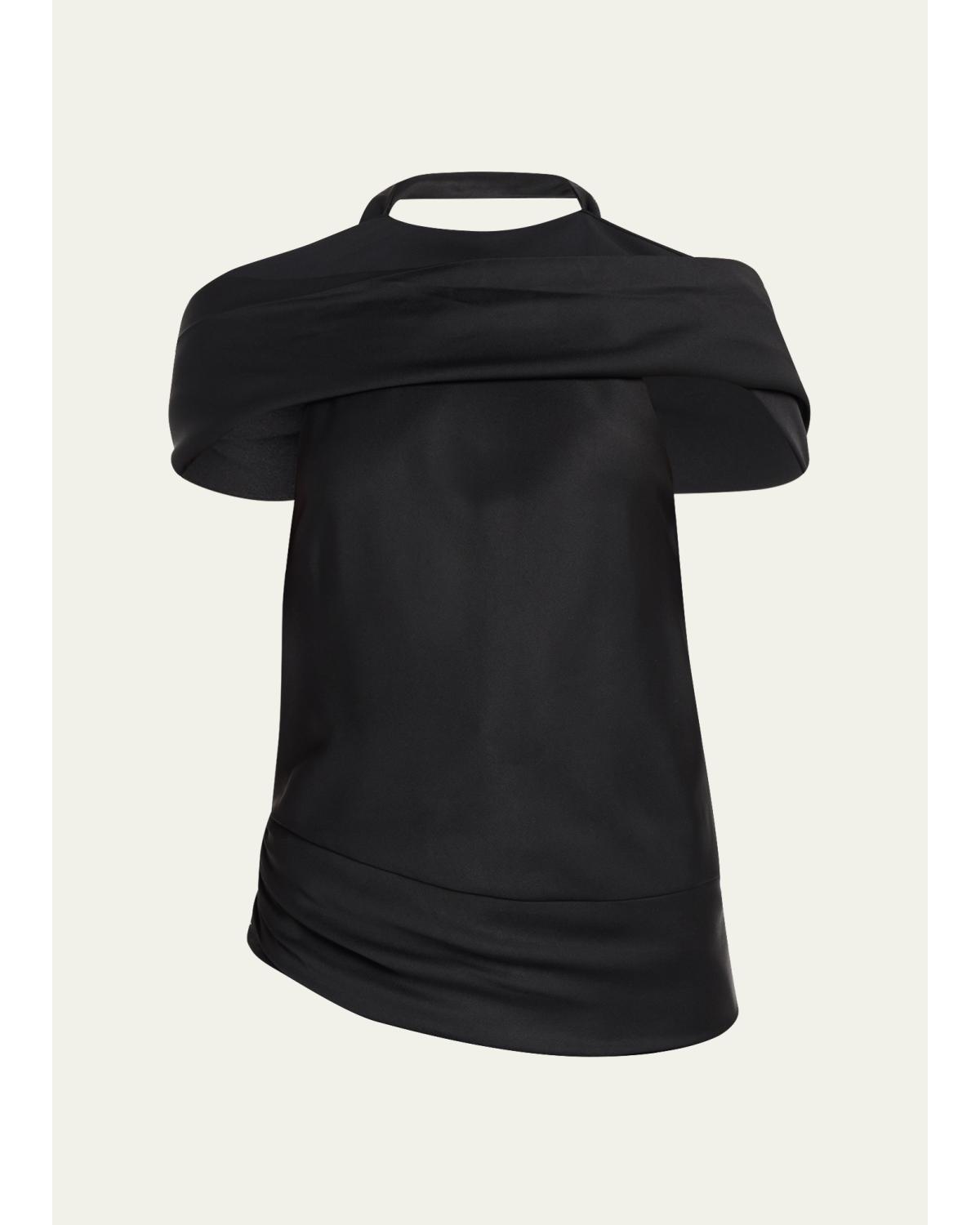 Samira Satin Cape Top