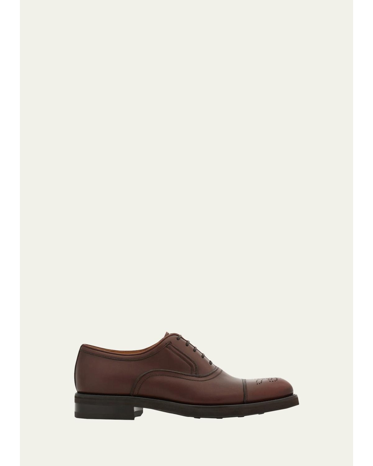 Men'S Sebastiano Brogue Calf Leather Oxfords