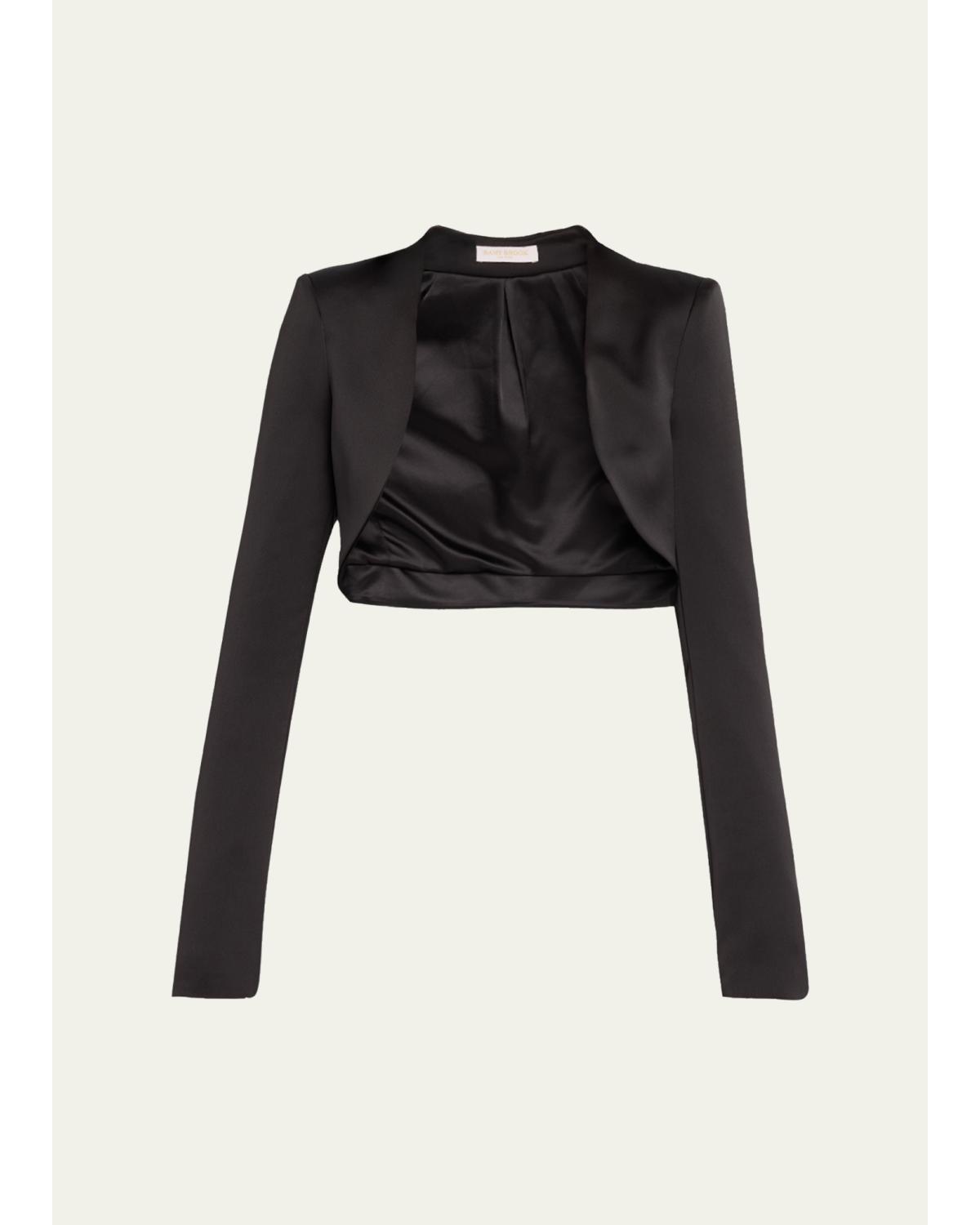 Gia Long-Sleeve Capelet