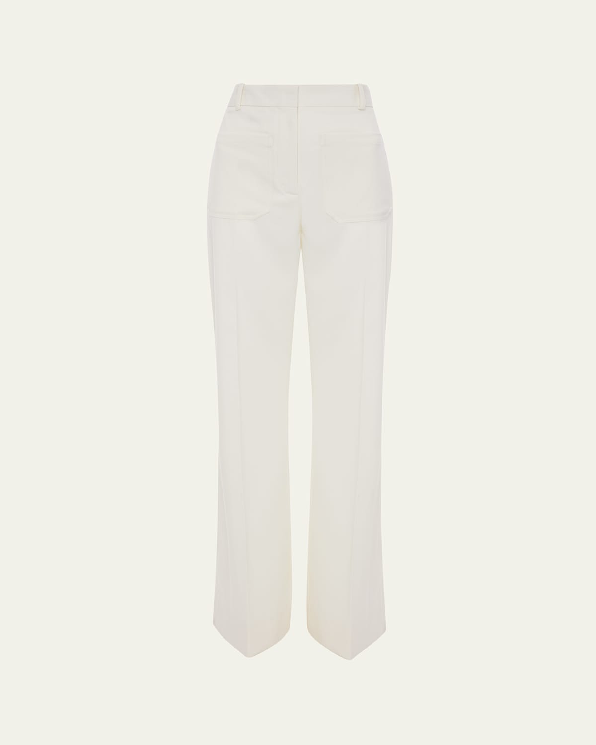 Victoria Beckham Alina Patch-Pocket Wide-Leg Trousers
