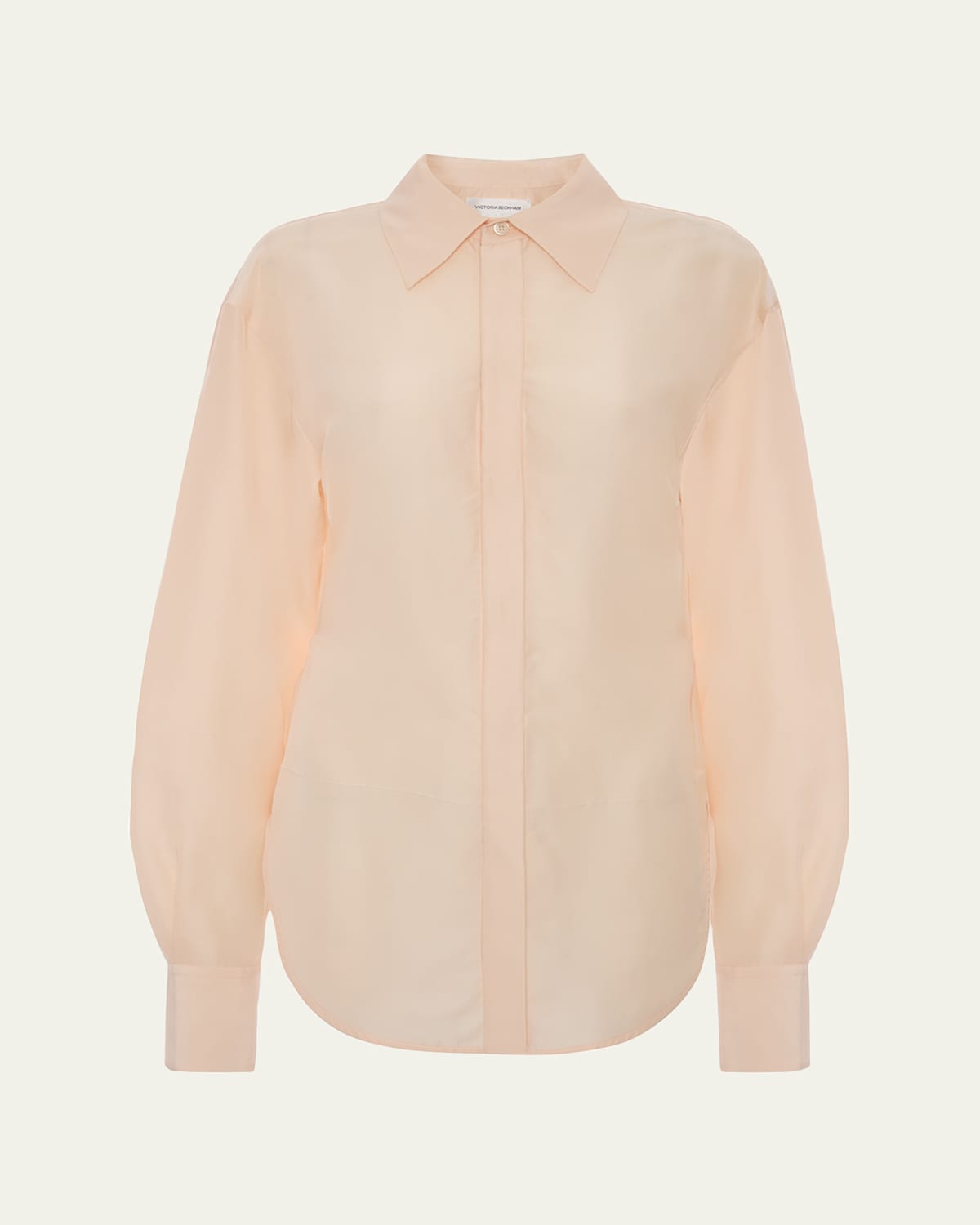 Victoria Beckham Organza Slim Button-Down Shirt