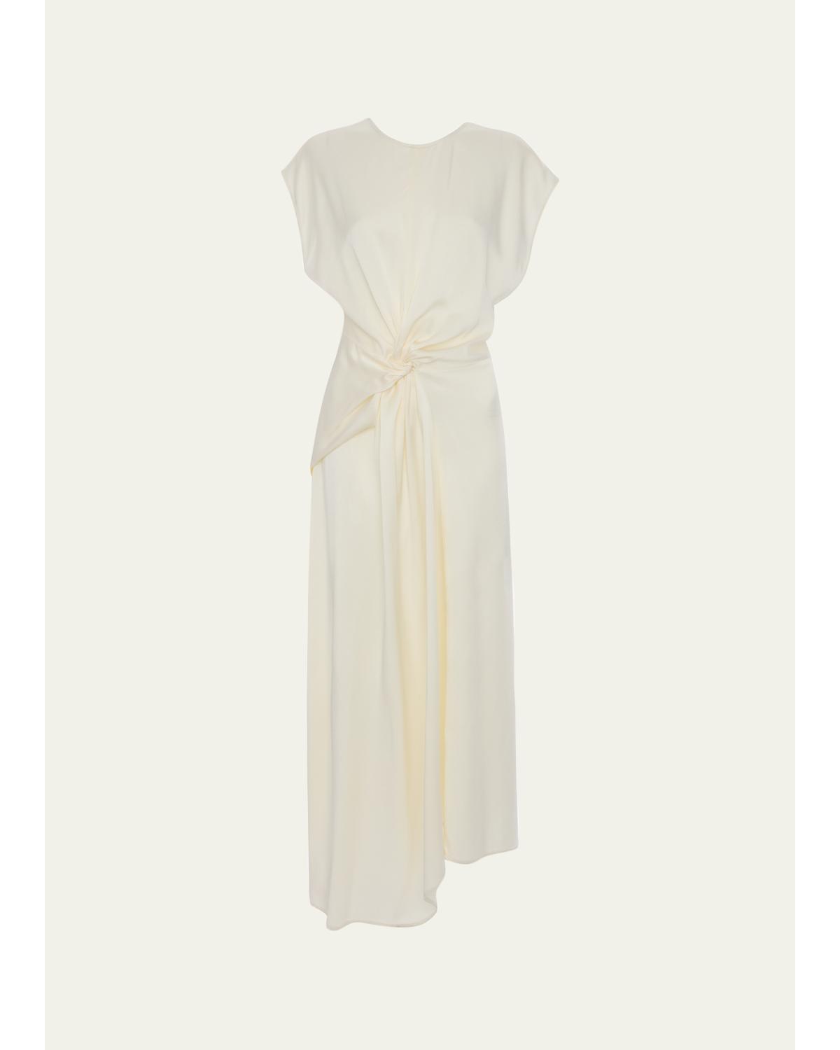 Aria Twisted Waist Midi Dress