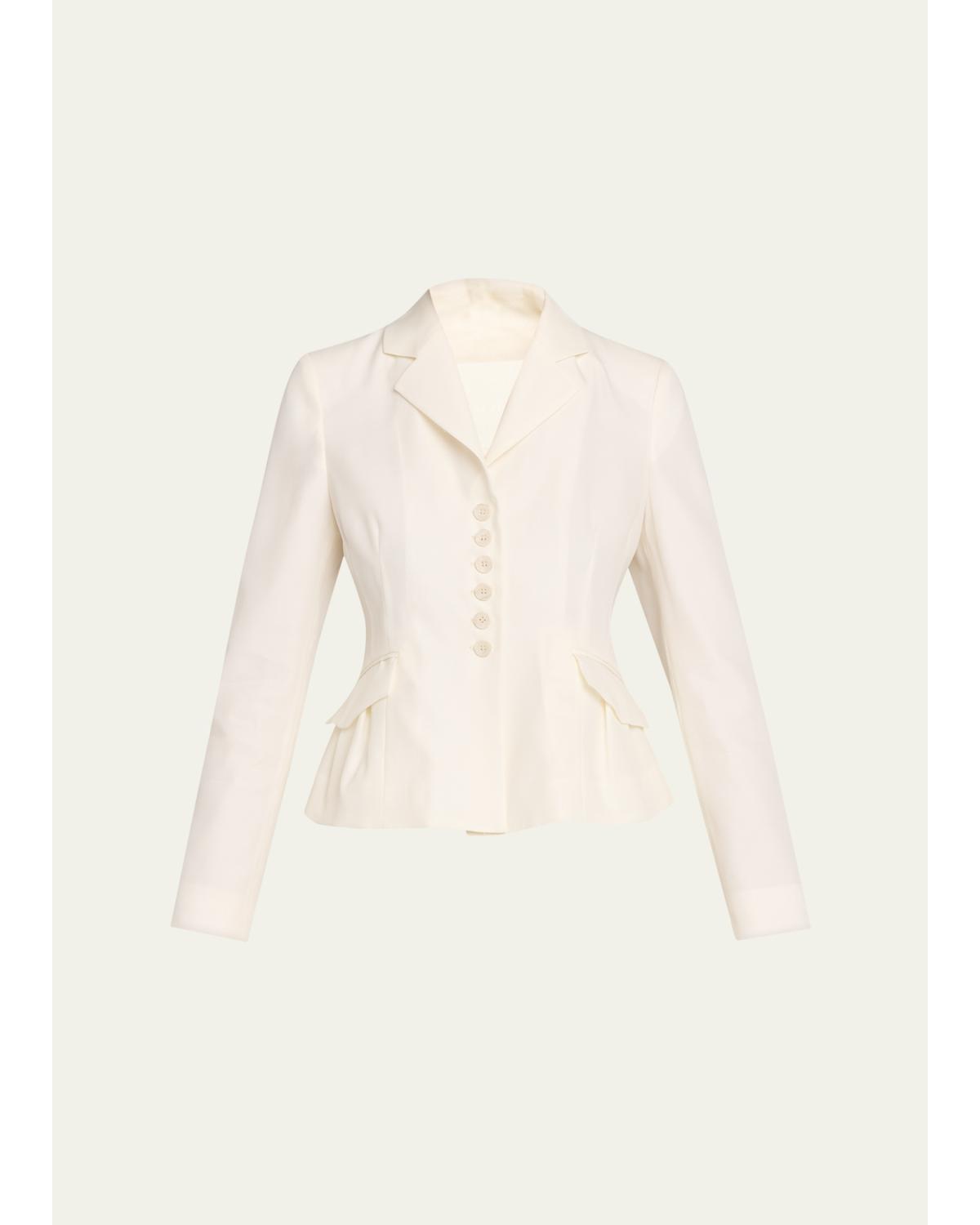 The Blair Slim Wool-Silk Jacket