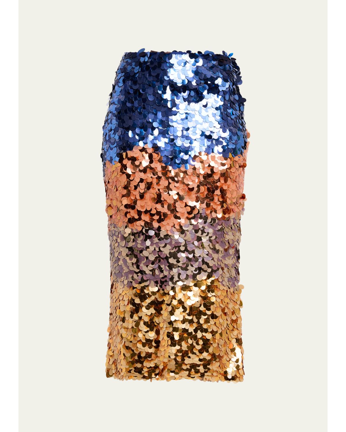 X Helen Frankenthaler Matilde Sequined Midi