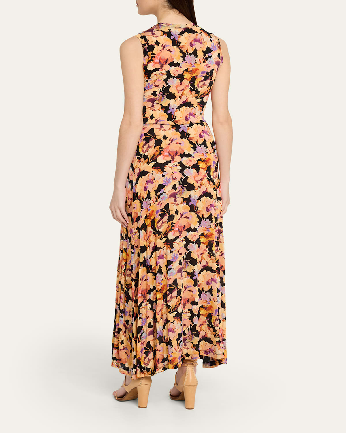 Lina Floral Jersey Maxi Dress