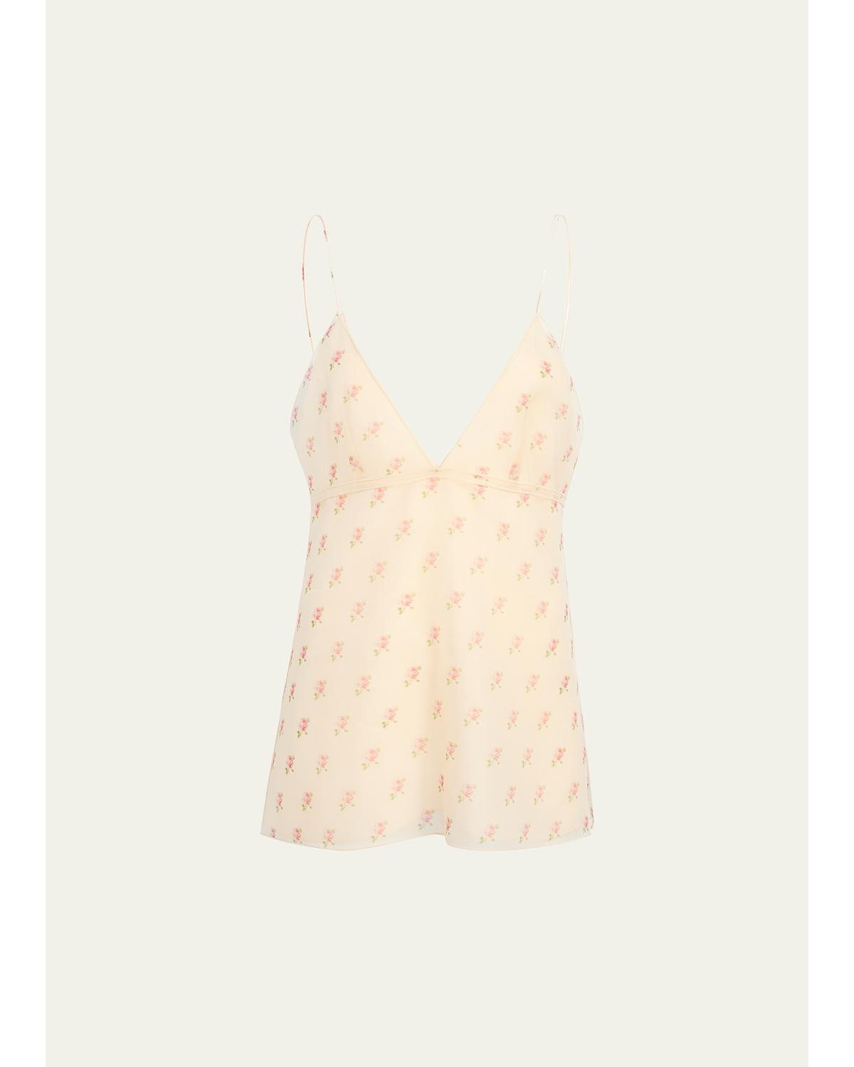 Timy Backless Silk Tank Top