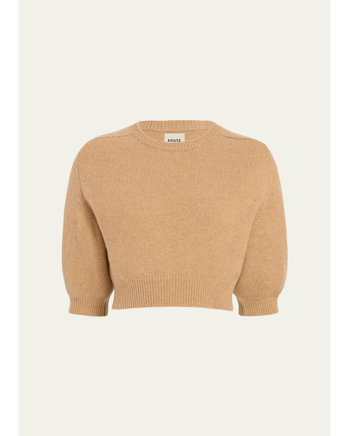 Lorelai Cropped Wool-Cashmere Sweater