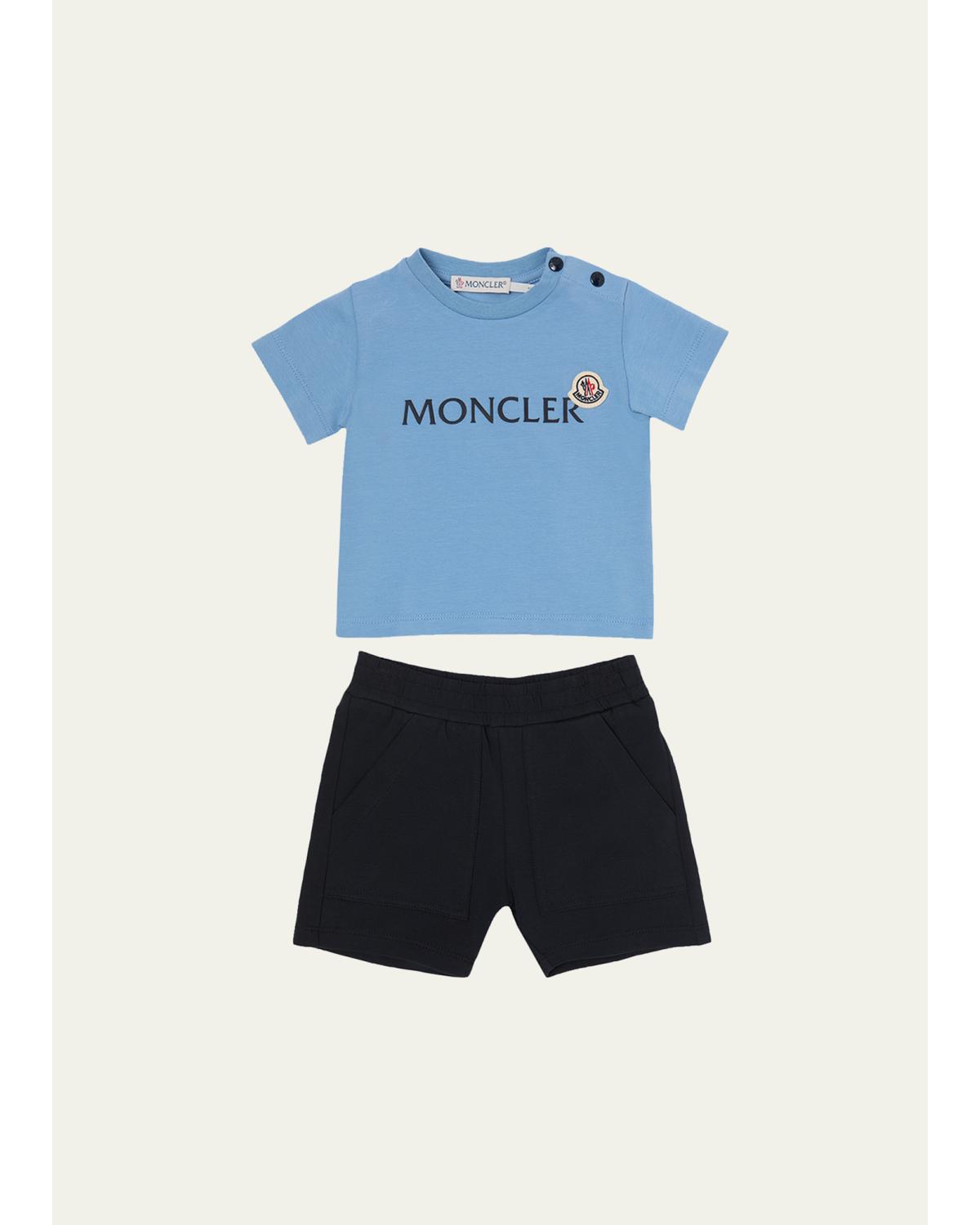 Boy's Stretch Cotton Pique Polo and Shorts Set, Size 6M-3