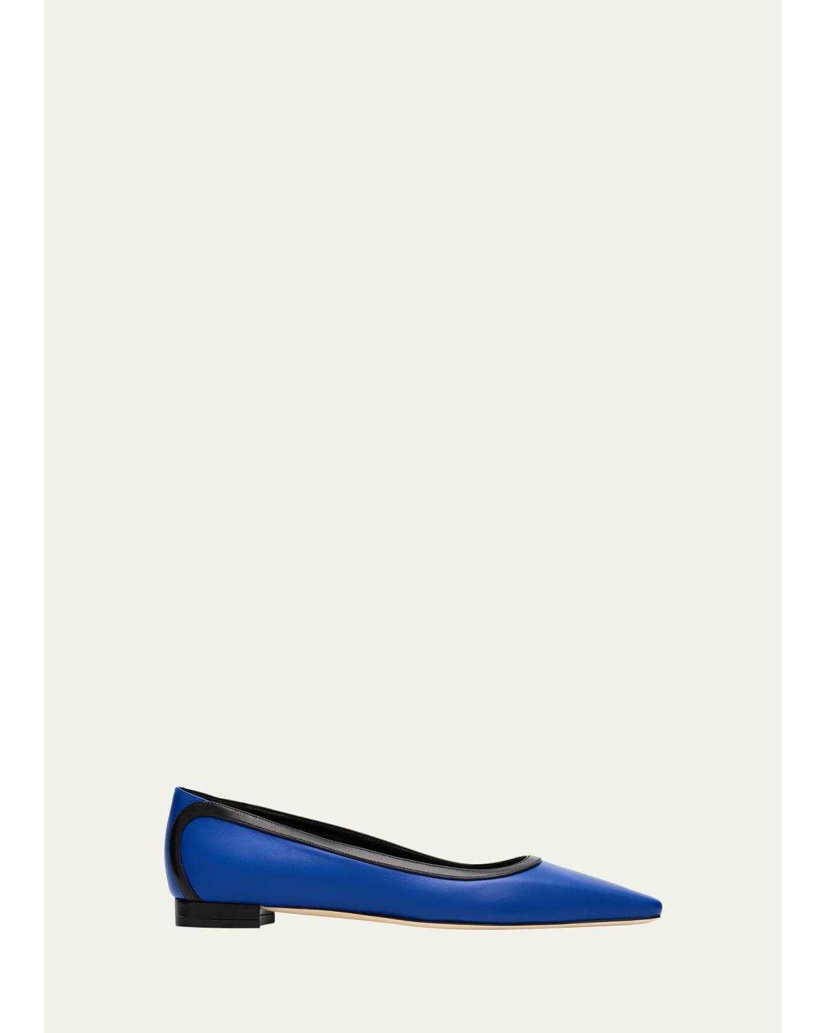 Filotas Bicolor Leather Ballerina Flats