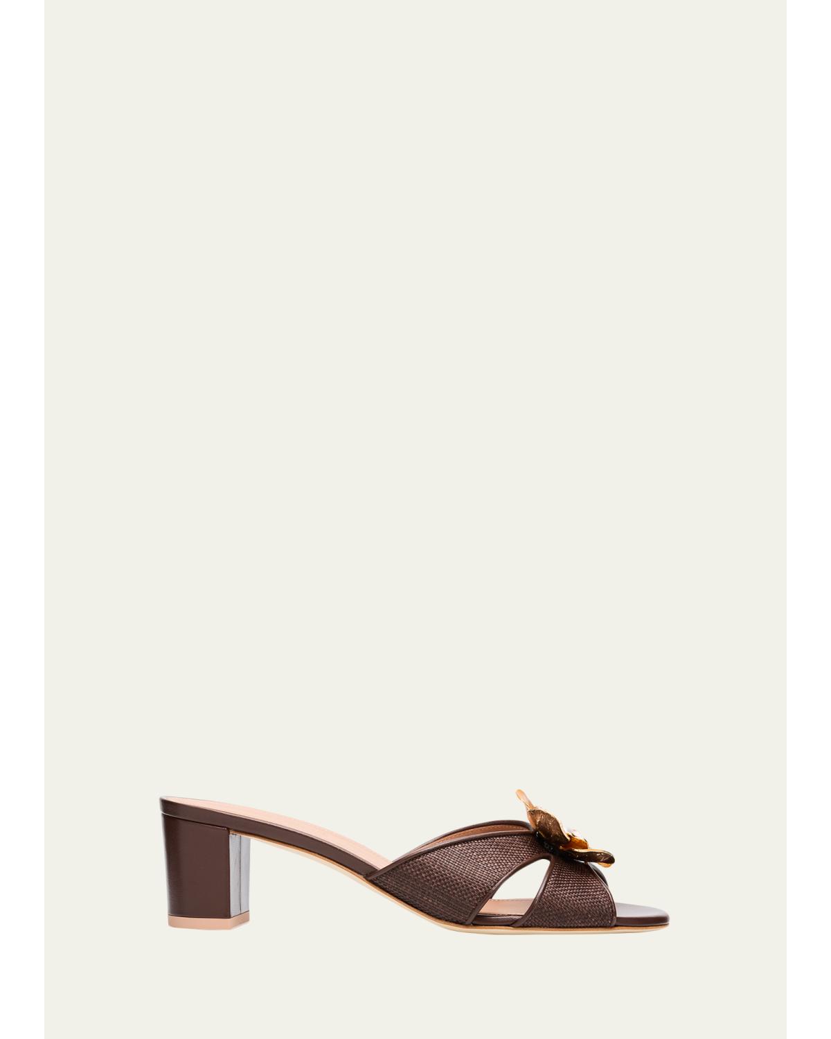 45Mm Suri Raffia Mule Sandals