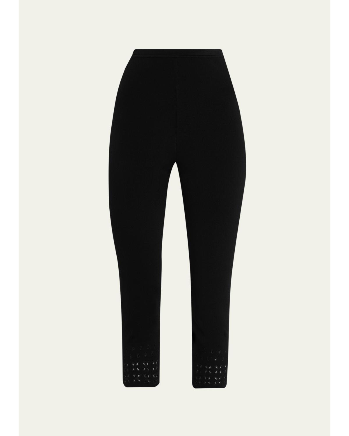 Seraphine Eyelet Knit Capri Leggings