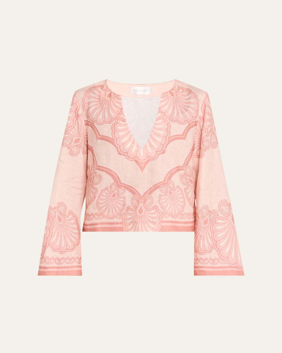 Shani Hilda Tunic Top In Pink Shell