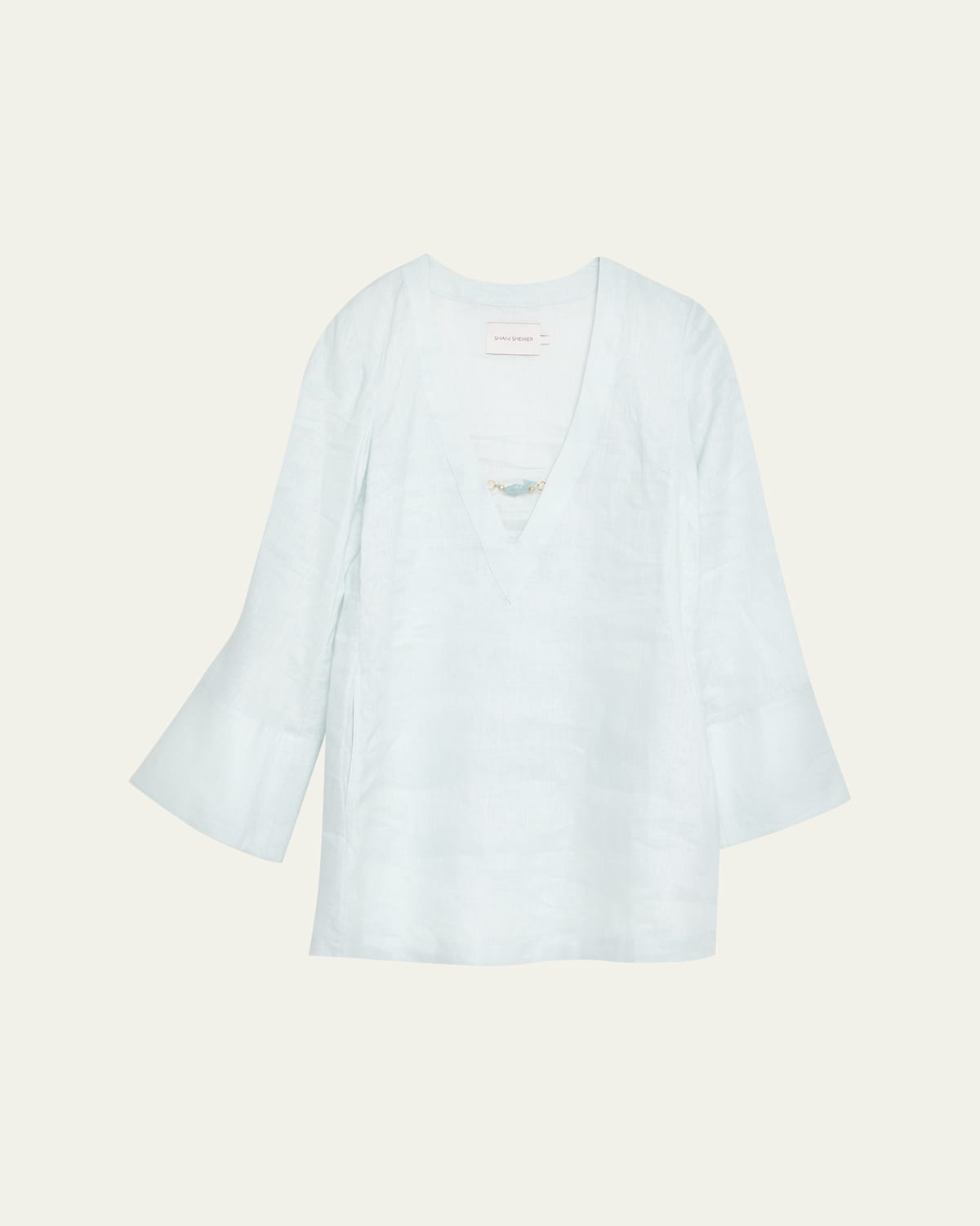 Shani Valerie Kaftan Coverup In Aqua Blue