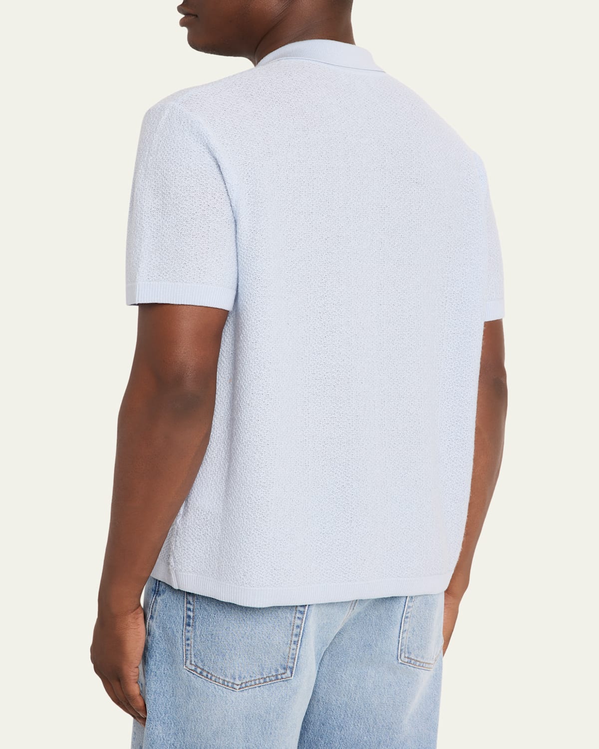 Men'S Textured Short-Sleeve Shirt