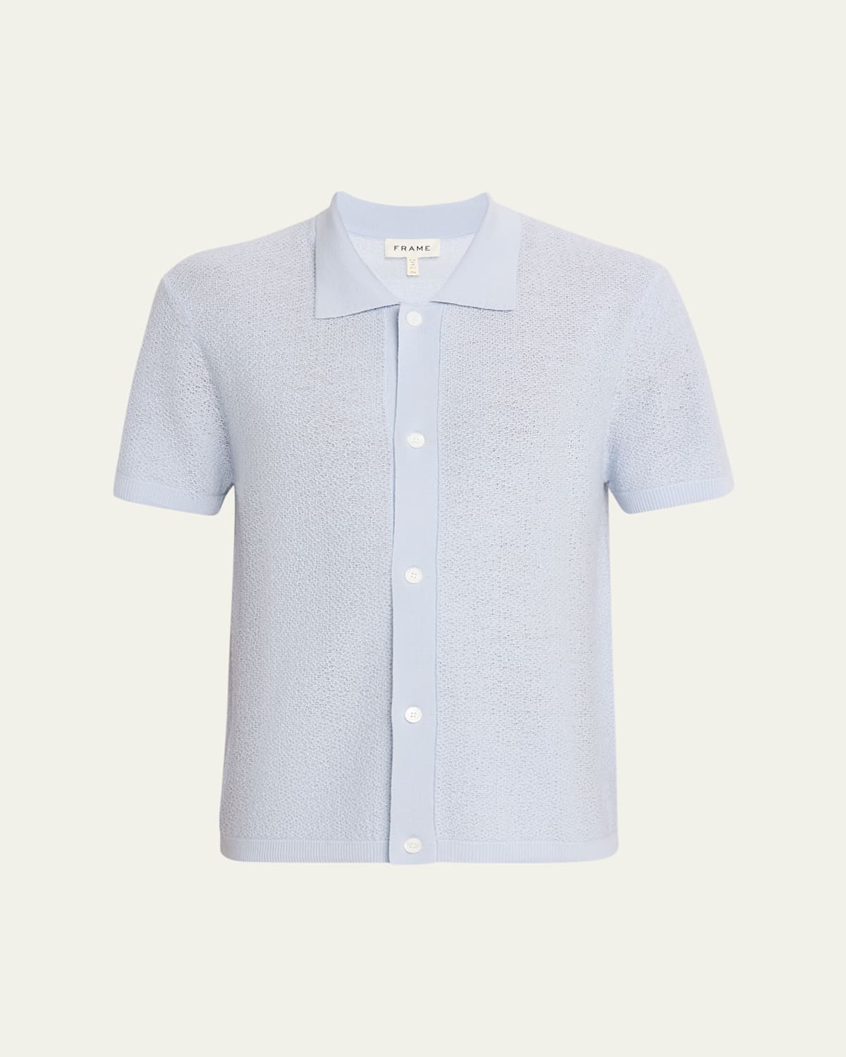Men'S Textured Short-Sleeve Shirt