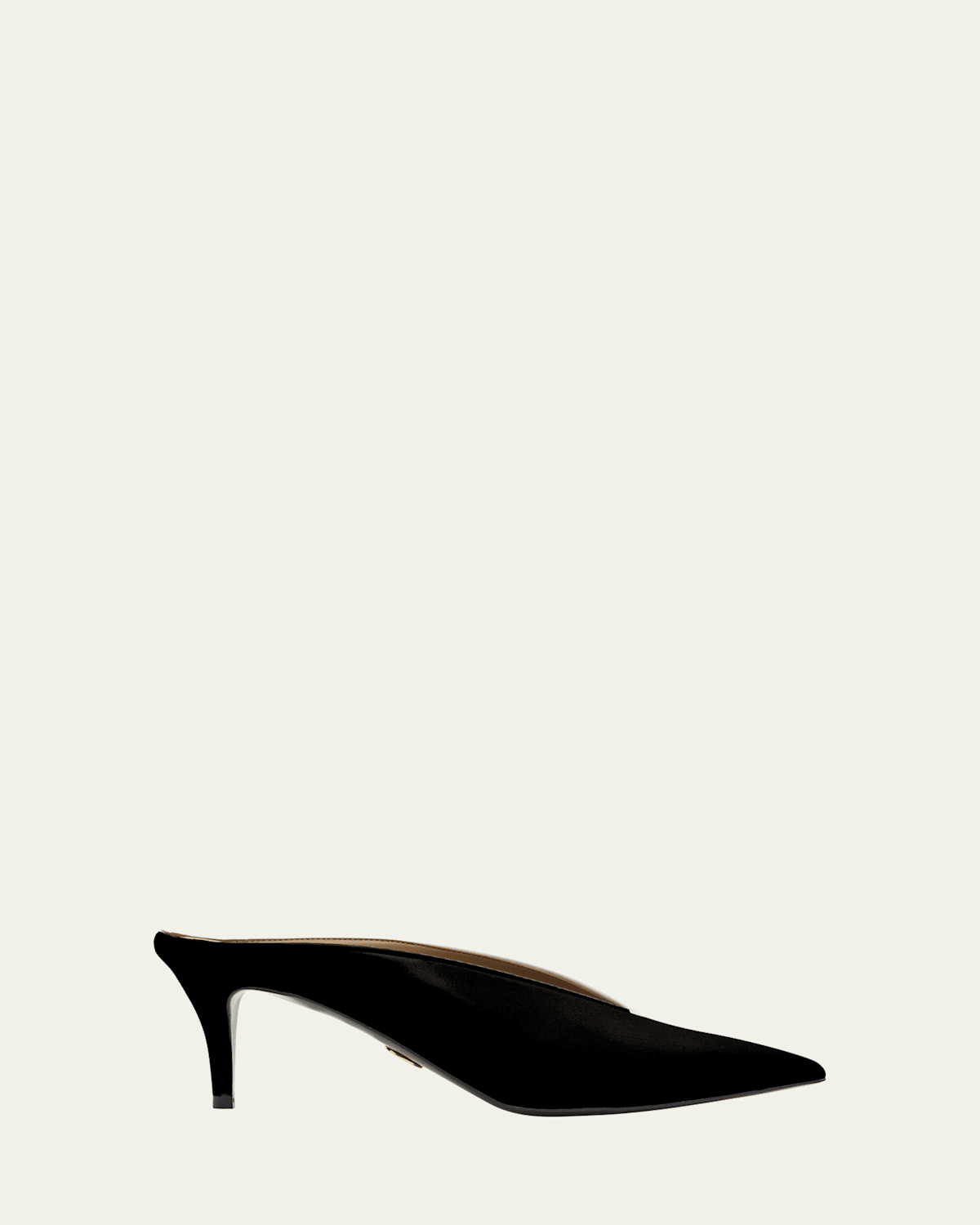 Stella McCartney 60mm Brushed Pointed-Toe Mules