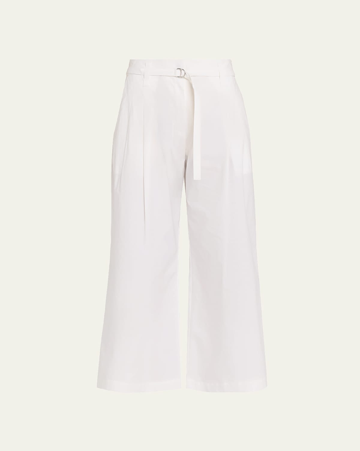 Proenza Schouler White Label Cropped Raver Pants In Poplin In White