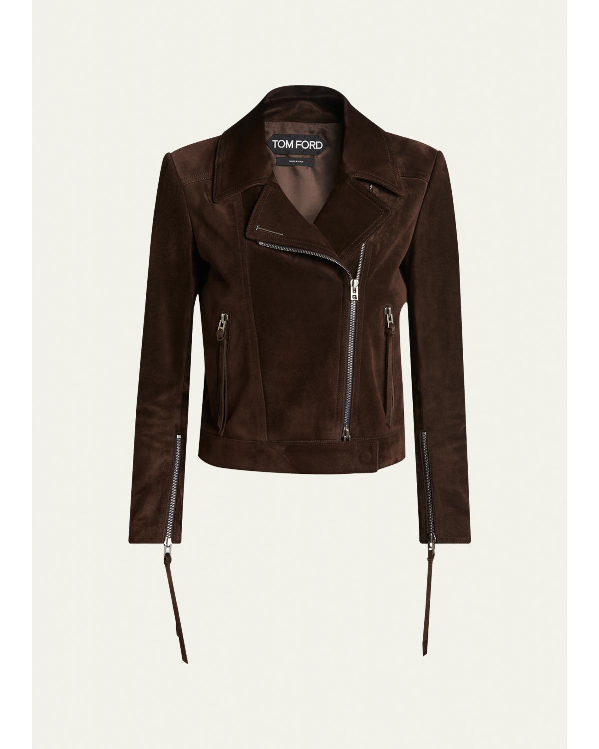 Suede Moto Jacket