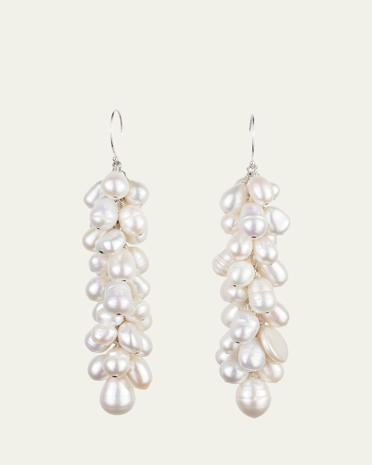 Presley Oldham Compost Drop Earrings with White Pearls | Thumbnail 2