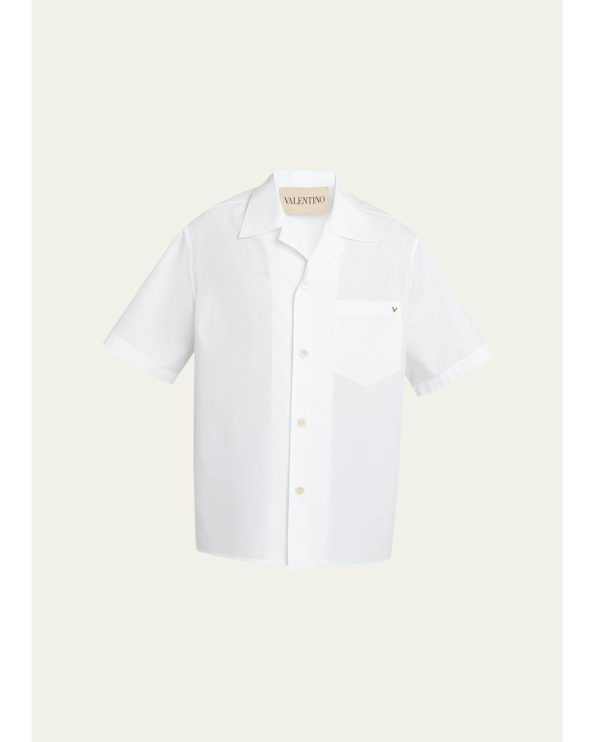 Men'S Cotton Poplin Camp Shirt