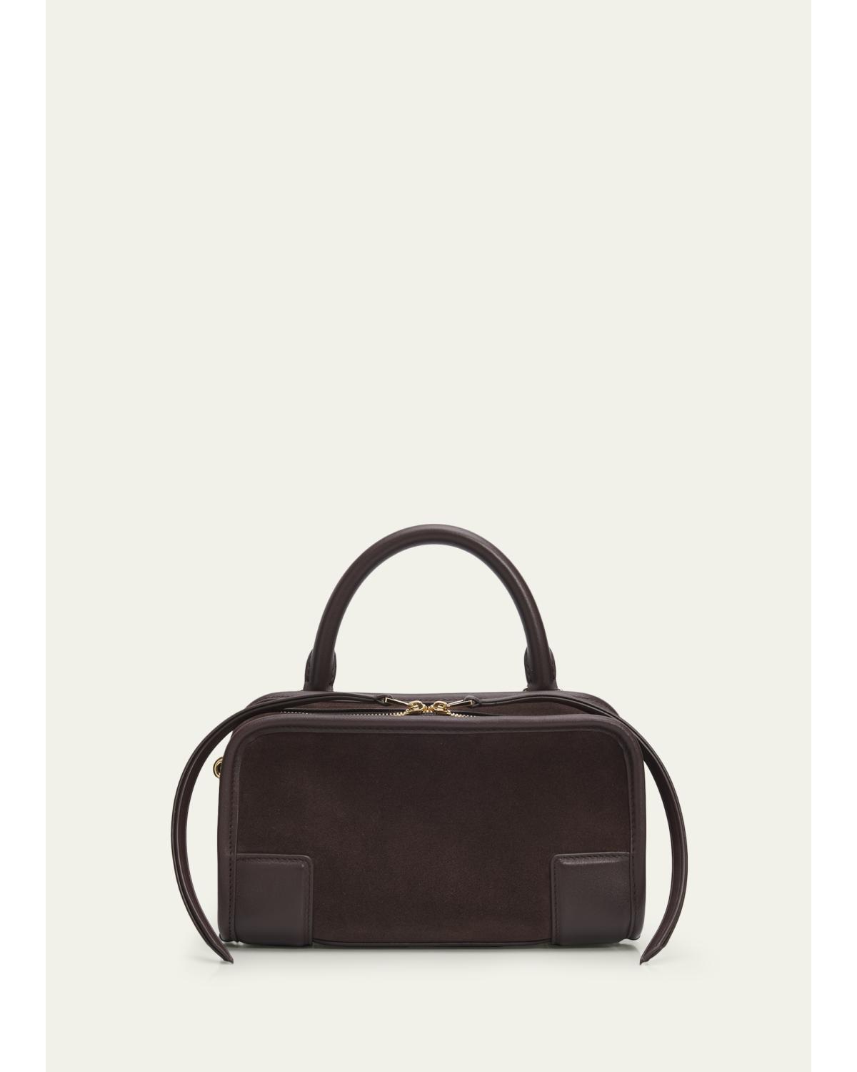Amazona 180 Mini Suede Top-Handle Bag