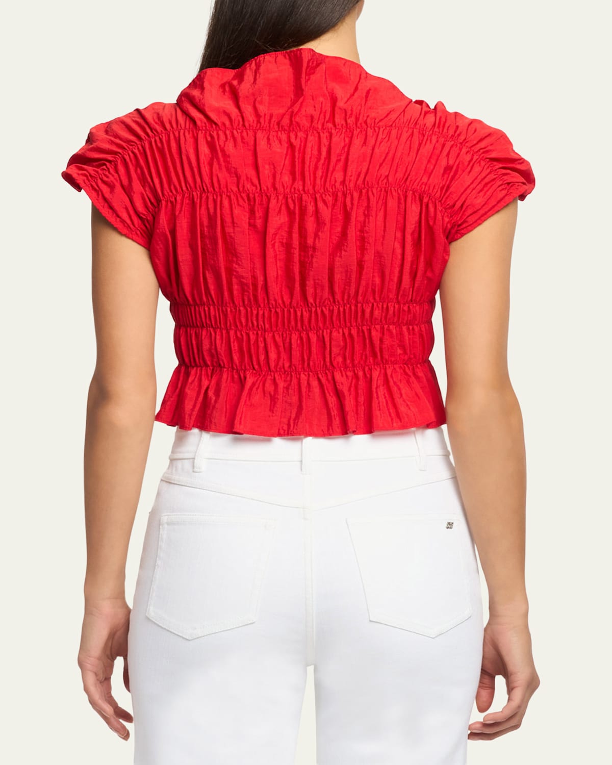 Evalina Smocked Crop Top