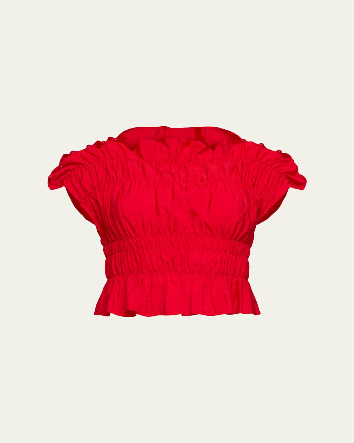 Evalina Smocked Crop Top