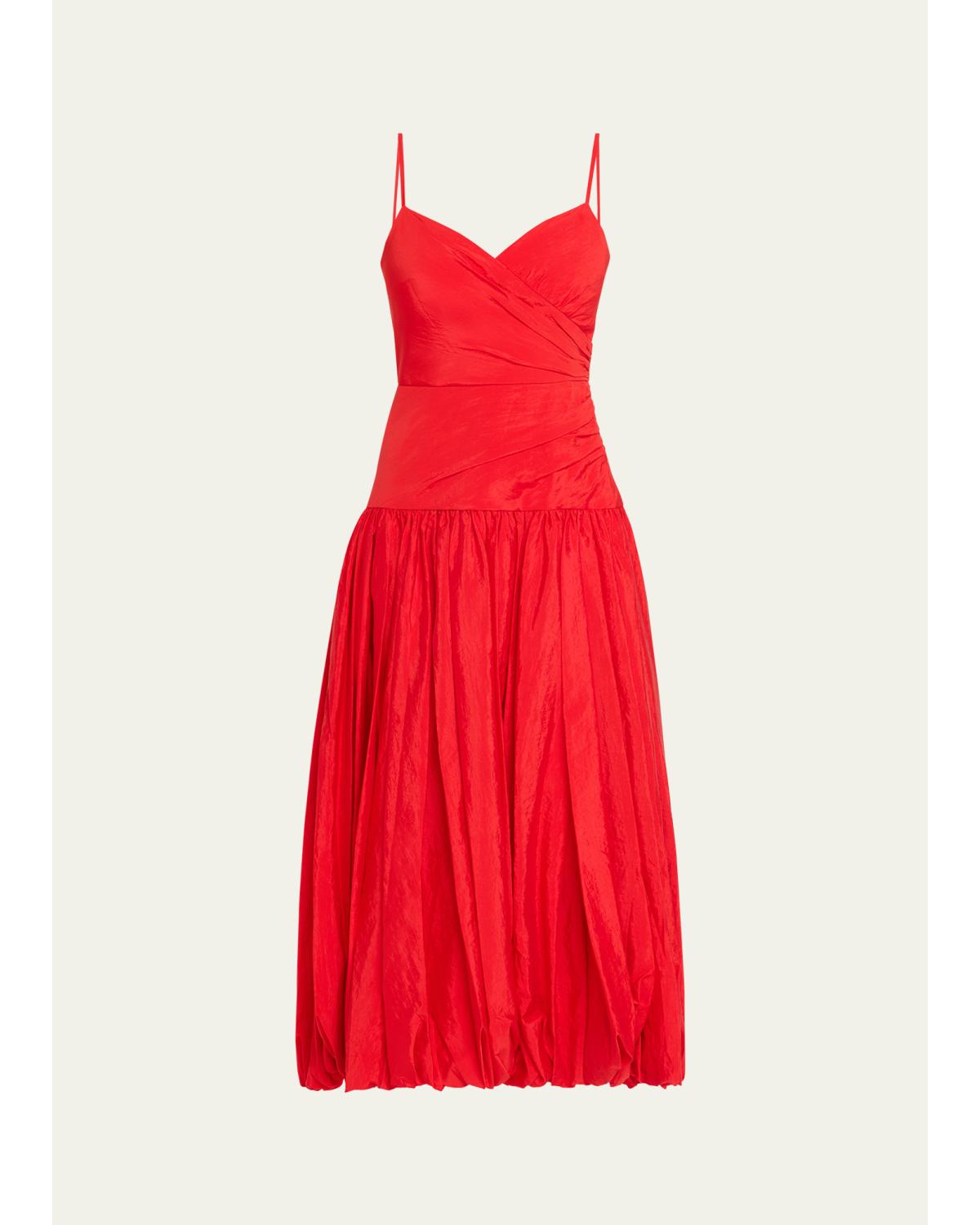 Fia Drop-Waist Bubble Midi Dress