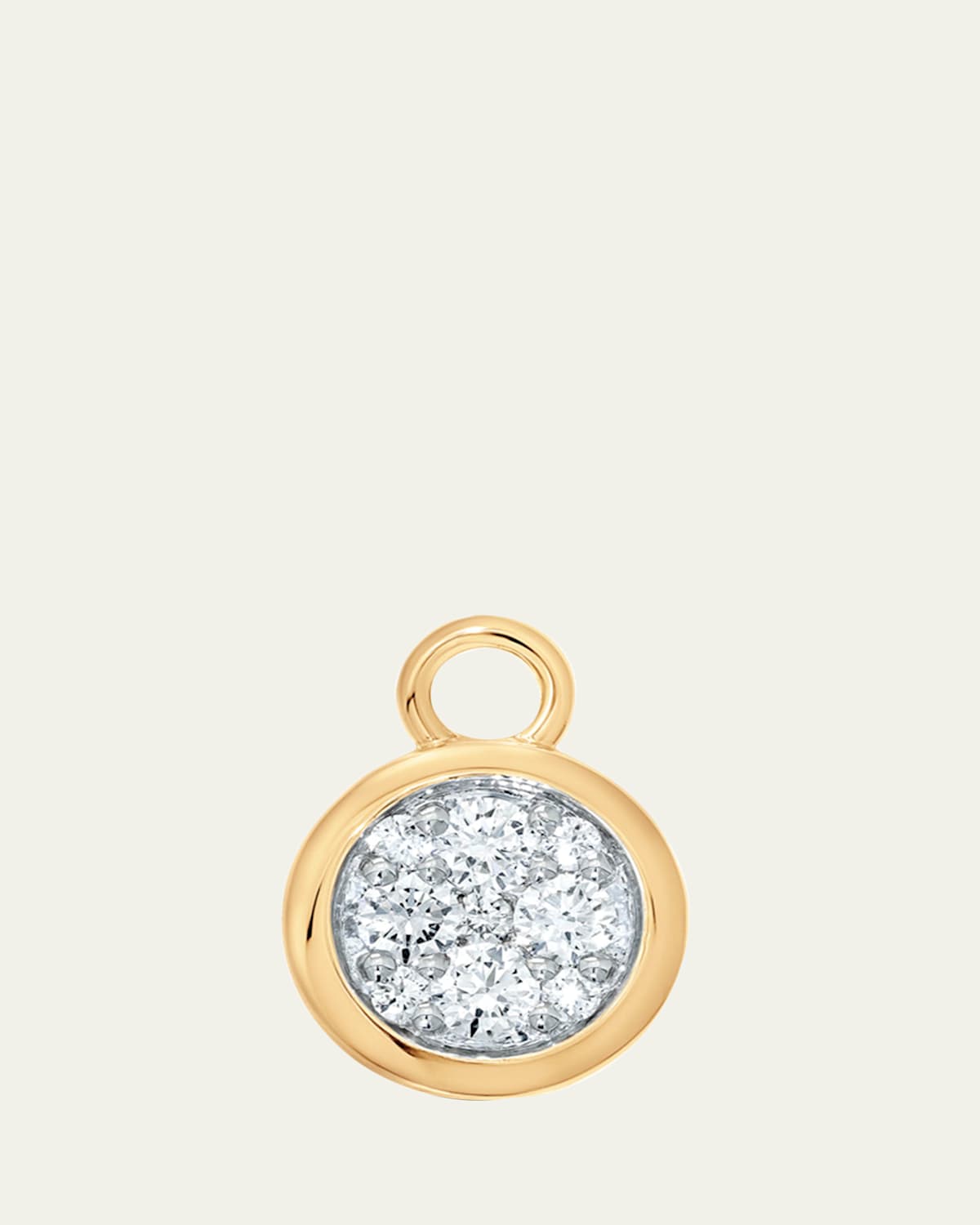 Sara Weinstock 18K Gold & Diamond Round Charm | Thumbnail 4 Sara Weinstock 18K Gold & Diamond Round Charm | Thumbnail 4